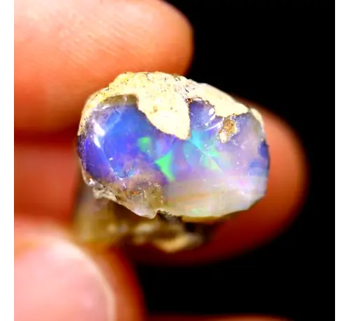 Rough Ethiopian Welo Opal - "Rock of Devotion" - (17 x 14 x 11 mm - 12 carats) - POC-0506