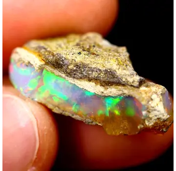 Rough Ethiopian Welo Opal - "Oracle of Light" - (25 x 10 x 10 mm - 12 carats) - POC-0507