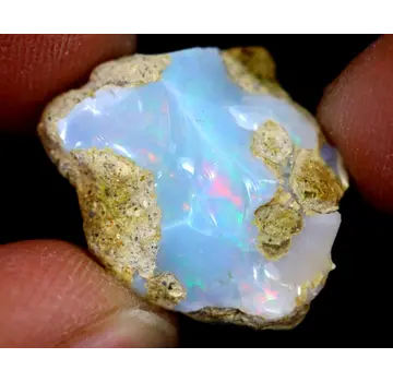 Opale Welo éthiopienne brute - "Magical Lake" - (21 x 17 x 9 mm - 12 carats) - POC-0512