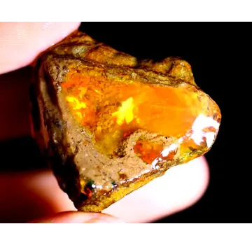 Ruwe Ethiopian Welo - Cristal Opaal - "Magma's Rise" - (31 x 30 x 17 mm - 89 carats) - POC-0514