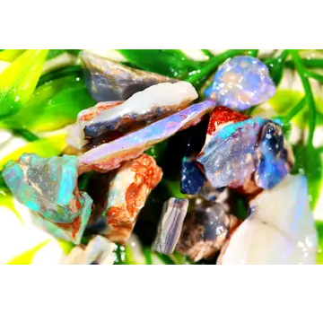Opale australiano - grezzo - "Ocean's Treasure" (21 x 18 x 4 mm - 54 carati) - POC-0521
