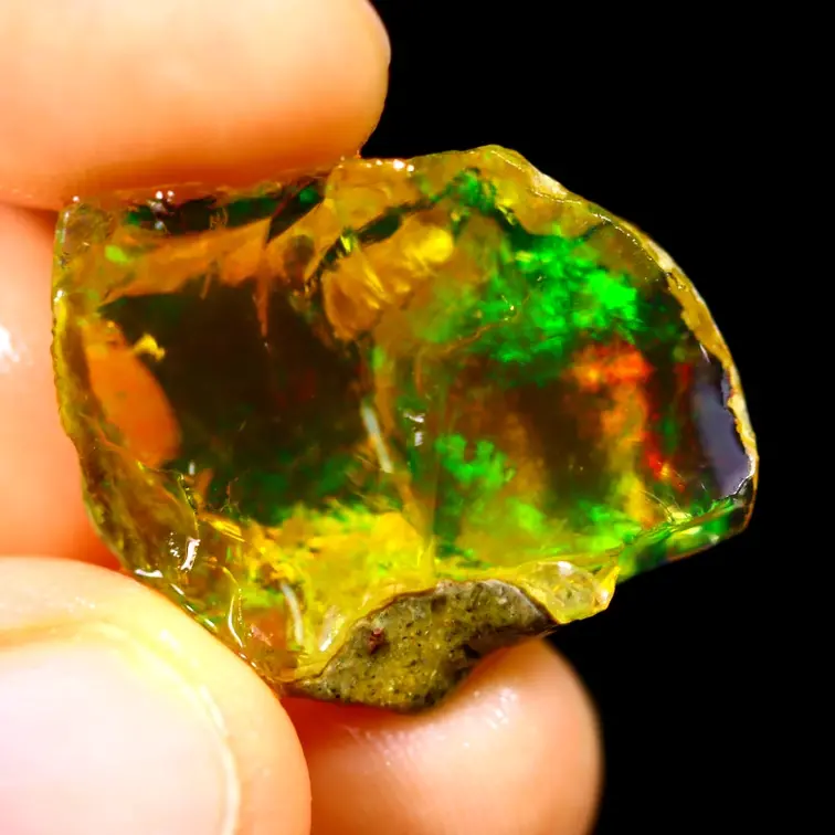 Ruwe Ethiopian Welo - Cristal Opaal - "Reborn World" - (25 x 23 x 15 mm - 43 carats) - POC-0558