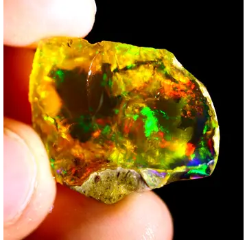 Ruwe Ethiopische Welo - Kristal Opaal - "Reborn World" - (25 x 23 x 15 mm - 43 karaat) - POC-0558