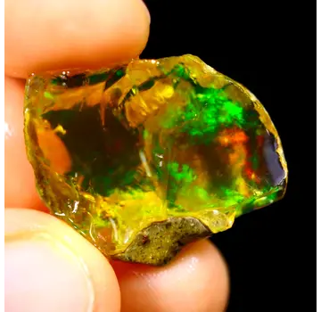 Ruwe Ethiopian Welo - Crystal Opaal - "Growing Sun" - (23 x 19 x 6 mm - 14 carats) - POC-0559