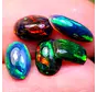 Set of 5 Ethiopian Welo - Smoked Opals "Aztek Currency" - (10 x 3,5 x 2,4 mm - 2.50 carats) - POC-0561