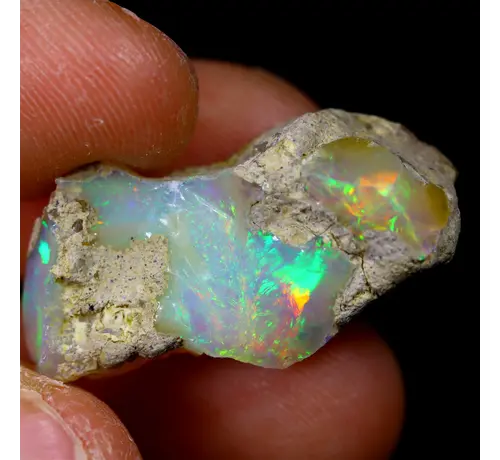 Rough Ethiopian Welo Opal - "Dimensional Vortex" - (26 x 12 x 9 mm - 13 carats) - POC-0593