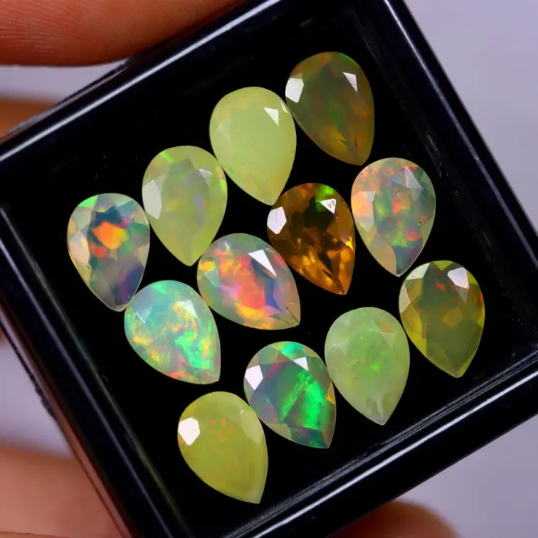 Set Ethiopische Welo Opalen - "Wishing Stars" - (6.9x4.9x4mm - 5.16 karaat) - POC-0596