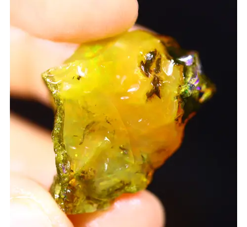 Rough Ethiopian Welo - Crystal Opal - ‘Creation of Space’ - (29 x 21 x 10 mm - 27 carats) - POC-0604