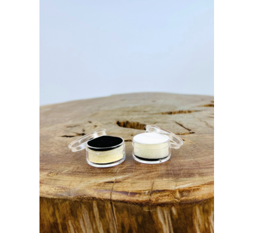 Edelstenen doosje | Rond | Ø 32 H 16 mm | Zwart & Wit