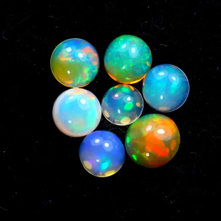 Juego de Ópalos Welo de Etiopía - "Universes of Otherworld" - (6x4 mm - 4.37 quilates) - POC-0642