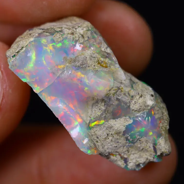 Rough Ethiopian Welo Opal - ‘Majestic Sea’ - (29 x 14 x 12 mm - 18 carats) - POC-0653