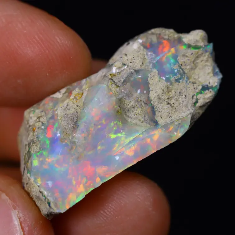 Rough Ethiopian Welo Opal - ‘Majestic Sea’ - (29 x 14 x 12 mm - 18 carats) - POC-0653