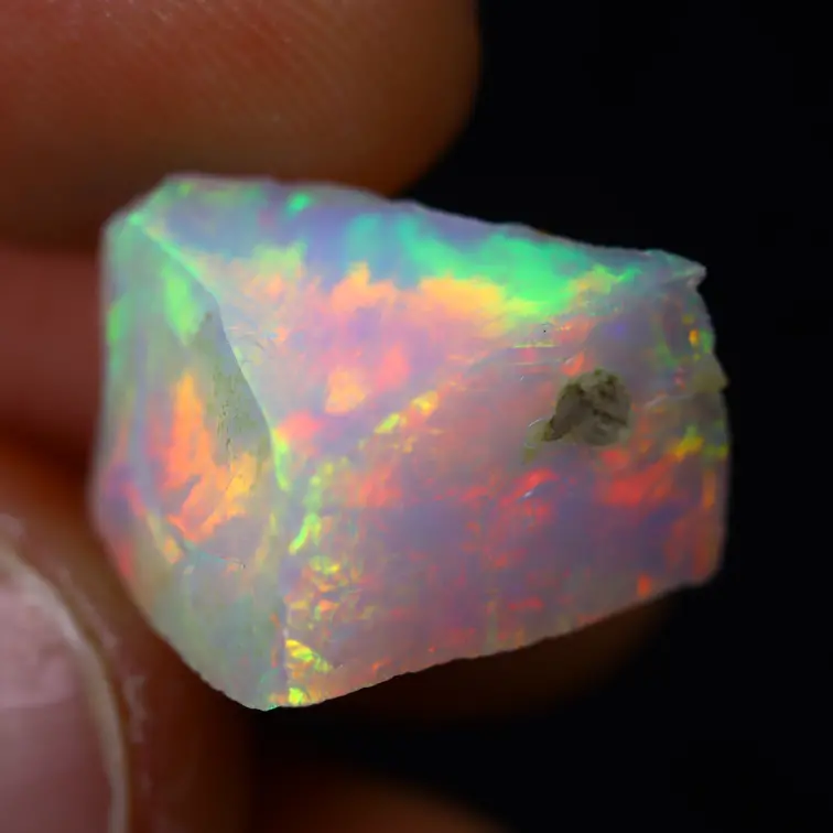 Ruwe Ethiopische Welo Opaal - "Other World" - (16 x 12 x 9 mm 7 karaat) - POC-0655