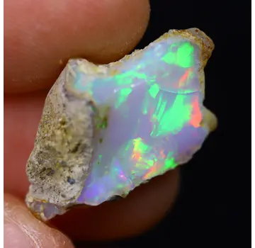 Rauher äthiopischer Welo-Opal - "Unnatural Sea" - (22 x 13 x 6 mm - 7 Karat) - POC-0657