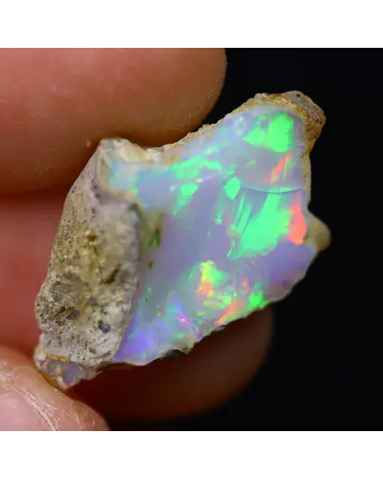 Ruwe Ethiopische Welo Opaal - "Unnatural Sea" - (22 x 13 x 6 mm - 7 karaat) - POC-0657