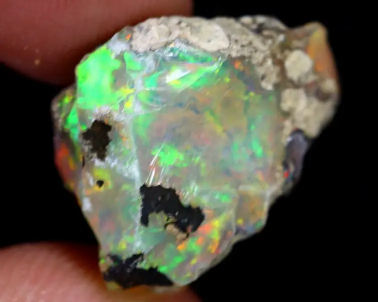 Opale Welo etiope grezzo - "Cosmic Delight" - (16 x 14 x 9 mm - 9 carati) - POC-0659