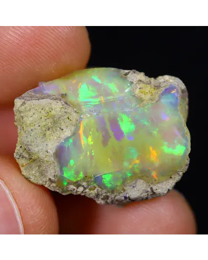 Ópalo Welo Etíope en bruto - "Mirror of the Soul" - (21 x 17 x 7 mm - 12 quilates) - POC-0662