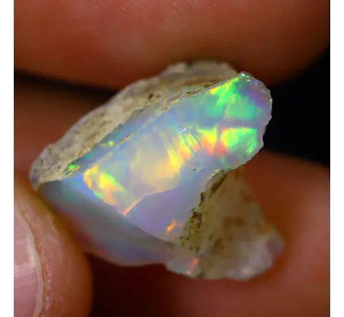 Äthiopischer Welo-Opal in Rohform - "Nature's Blessing" - (15 x 14 x 9 mm - 7 Karat) - POC-0664