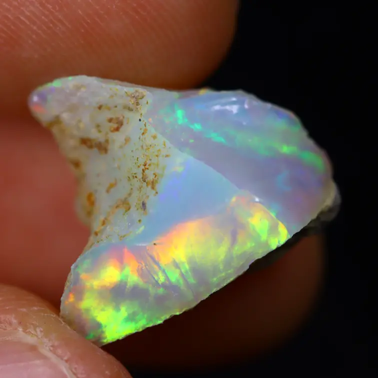 Ópalo Welo Etíope en bruto - "Nature's Blessing" - (15 x 14 x 9 mm - 7 quilates) - POC-0664