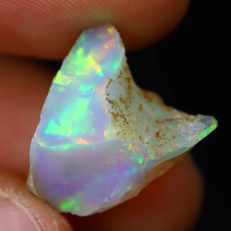 Opale Welo etiope grezzo - "Nature's Blessing" - (15 x 14 x 9 mm - 7 carati) - POC-0664