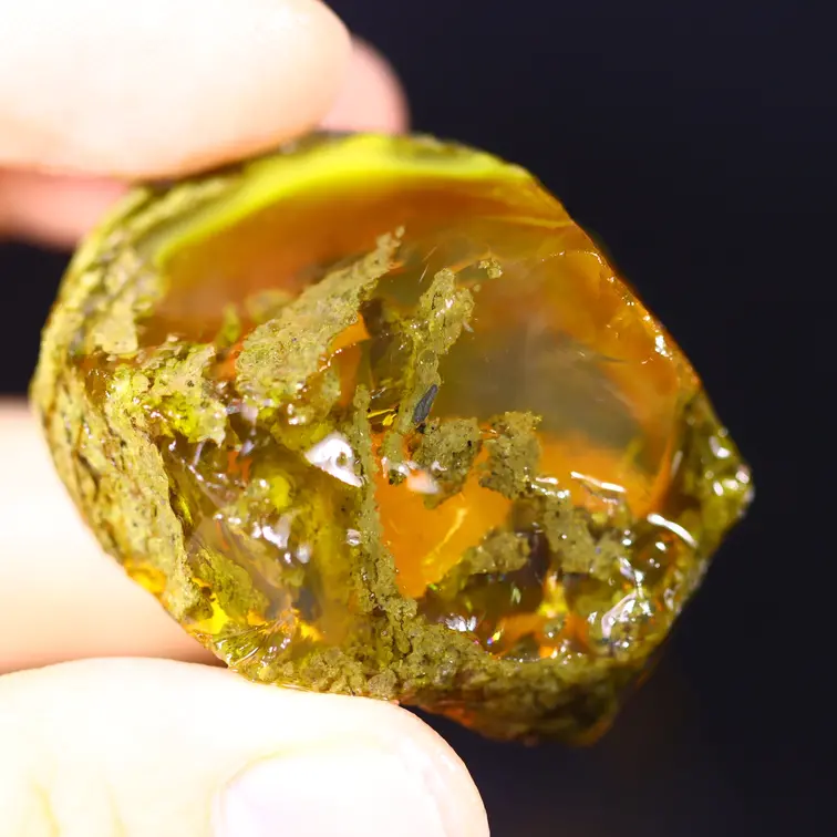 Welo Etíope en bruto - Ópalo Cristal - «Meteor Incoming" - (38 x 33 x 27 mm - 153 quilates) - POC-0673