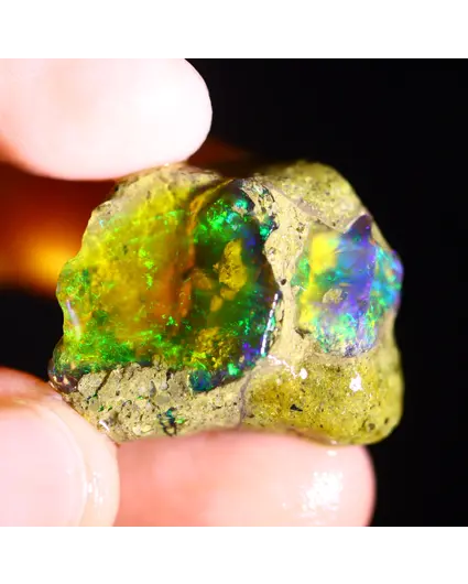 Welo etiope grezzo - Opale di cristallo - “Nature's Call” - (25 x 20 x 10 mm - 27 carati) - POC-0676