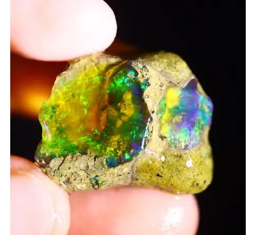 Welo etiope grezzo - Opale di cristallo - “Nature's Call” - (25 x 20 x 10 mm - 27 carati) - POC-0676