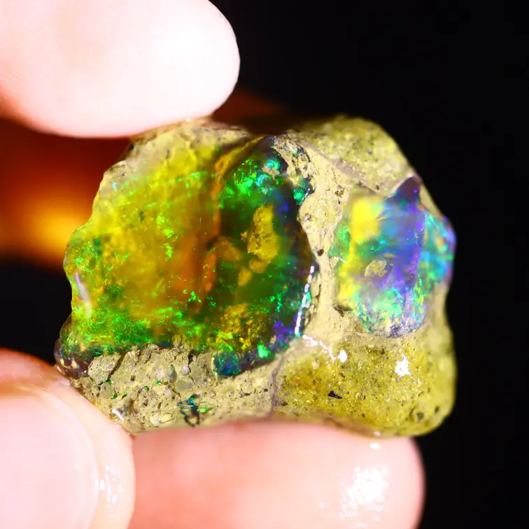 Welo etiope grezzo - Opale di cristallo - “Nature's Call” - (25 x 20 x 10 mm - 27 carati) - POC-0676