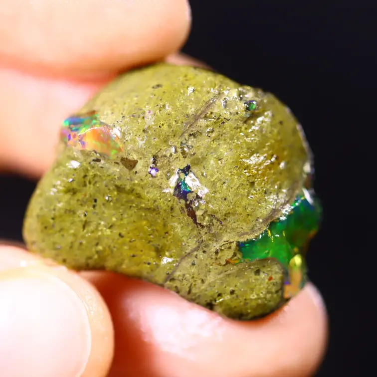 Welo etiope grezzo - Opale di cristallo - “Nature's Call” - (25 x 20 x 10 mm - 27 carati) - POC-0676