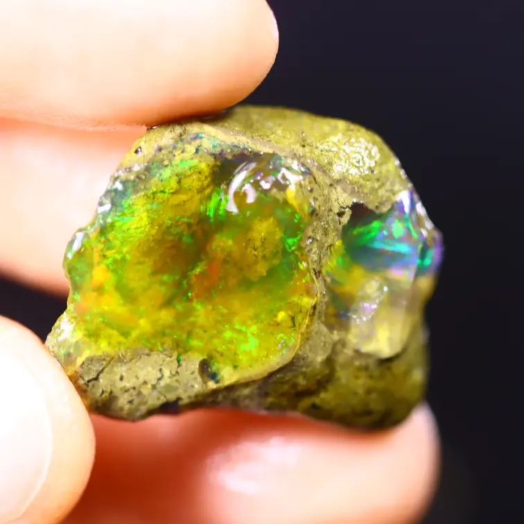 Welo etiope grezzo - Opale di cristallo - “Nature's Call” - (25 x 20 x 10 mm - 27 carati) - POC-0676