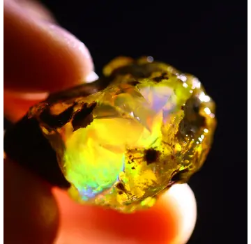 Ruwe Ethiopische Welo - Kristal Opaal - "Colossal Spectre" - (31 x 25 x 19 mm - 60 karaat) - POC-0682