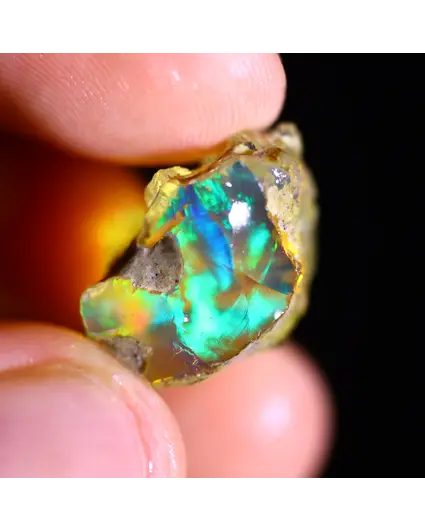 Welo etiope grezzo - Opale di cristallo - “Albero dimensionale” - (17 x 12 x 11 mm - 12 carati) - POC-0690