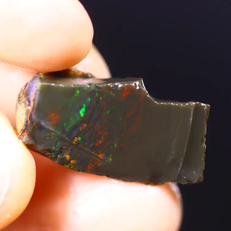 Welo éthiopien brut - Opale cristalline - « Ancient Slab » - (23 x 12 x 7 mm - 9 carats) - POC-0693