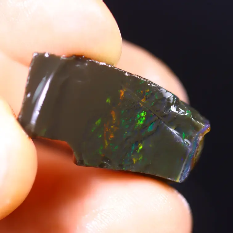 Welo etiope grezzo - Opale di cristallo - “Lastra antica” - (23 x 12 x 7 mm - 9 carati) - POC-0693