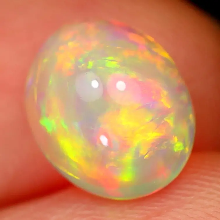 Ópalo Welo Etíope Natural - «Royalty Gem» - 8.8 x 6.8 x 4.5 mm - 1.35 quilates - POC-0703