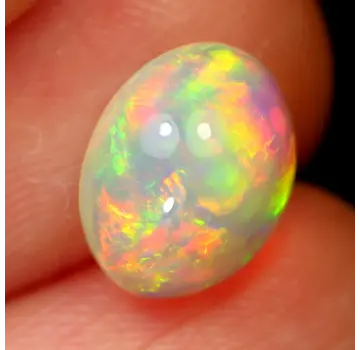 Natuurlijke Ethiopische Welo Opaal - "Royalty Gem" - 8,8 x 6,8 x 4,5 mm - 1.35 karaat - POC-0703