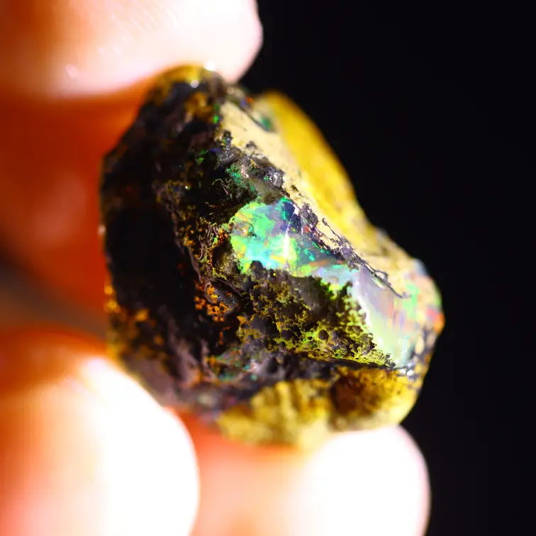 Welo etiope grezzo - Opale di cristallo - “Space Particle” - (31 x 25 x 19 mm - 83 carati) - POC-0727