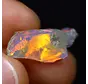 Äthiopischer Welo-Opal in Rohform - „Feurige Überzeugung“ - (19 x 10 x 6 mm - 4,2 Karat) - POC-0732