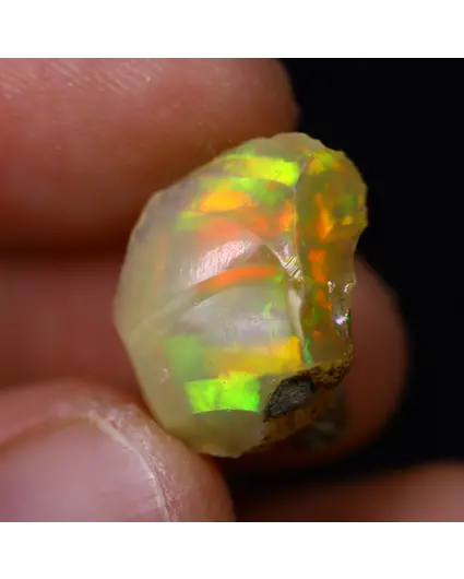 Opale Welo etiope grezzo - “Colori nebbiosi” - (17 x 12 x 8 mm - 7,8 carati) - POC-0735