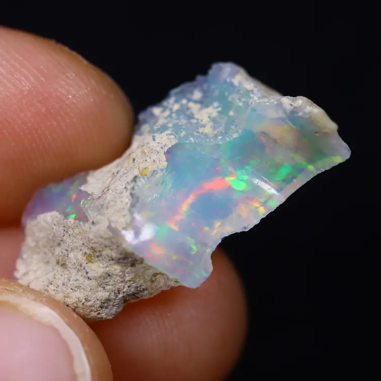 Opale Welo d'Ethiopie brute - « Soft Mirror" - (22 x 12 x 5 mm- 5,2 carats) - POC-0741