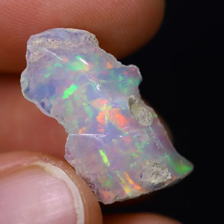 Opale Welo etiope grezzo - “Soft Mirror" - (22 x 12 x 5 mm- 5,2 carati) - POC-0741