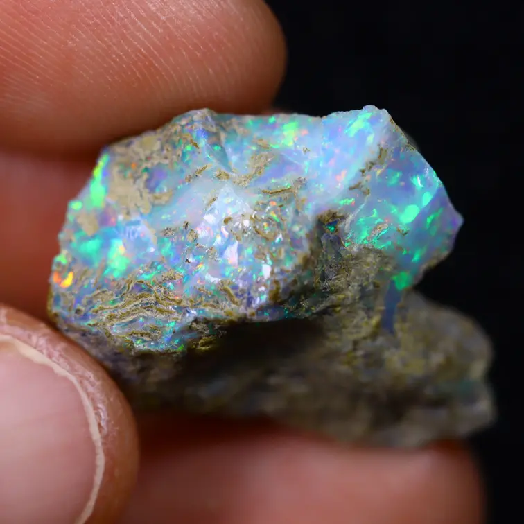 Opale Welo etiope grezzo - “Revealed Treasure" - (26 x 22 x 9 mm- 17 carati) - POC-0742