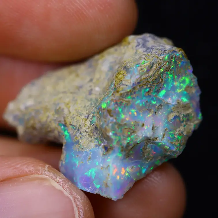 Opale Welo etiope grezzo - “Revealed Treasure" - (26 x 22 x 9 mm- 17 carati) - POC-0742