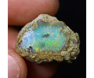 Rare !! Opale Blanche Et Multicolore D'Ethiopie : 4,56 Carats ★★ P391