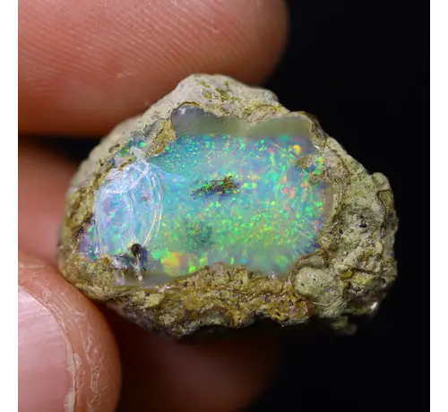 Opale Welo etiope grezzo - “Secluded Portal" - (21 x 17 x 8 mm - 15,3 carati) - POC-0744