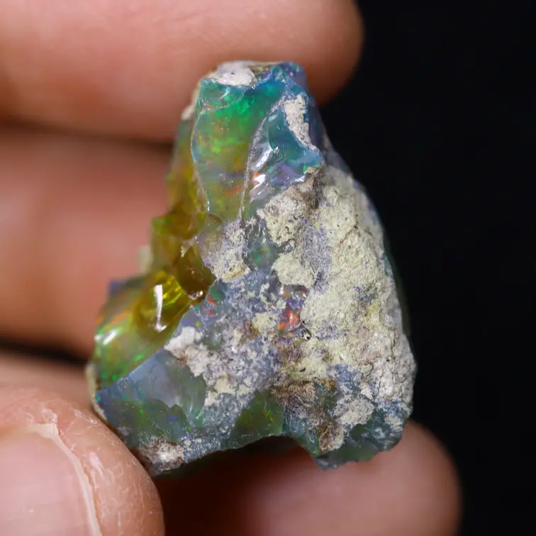 Ethiopian Welo - Smoked Opal "Worlds Collide" - (23 x 16 x 15 mm - 29.08 carats) - POC-0884