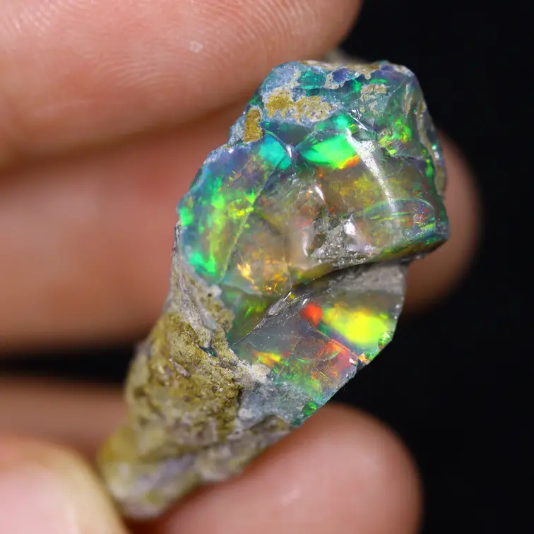 Ethiopische Welo - Gerookte Opaal "Shining Disaster" - (31 x 20 x 12 mm - 34 karaat) - POC-0885