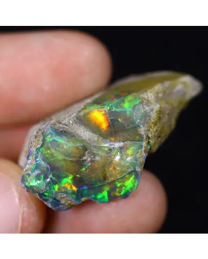 Ethiopische Welo - Gerookte Opaal "Shining Disaster" - (31 x 20 x 12 mm - 34 karaat) - POC-0885