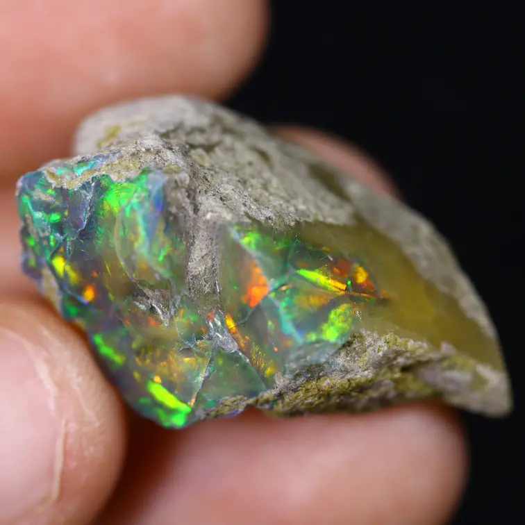 Ethiopische Welo - Gerookte Opaal "Shining Disaster" - (31 x 20 x 12 mm - 34 karaat) - POC-0885