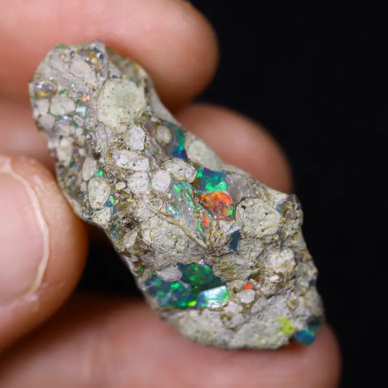 Welo éthiopien - Opale fumée "Wall of Destiny" - (35 x 16 x 13 mm - 26.8 carats) - POC-0886